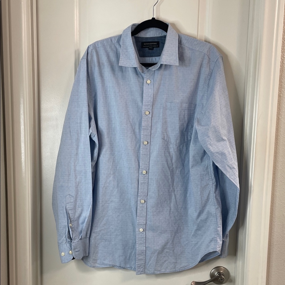 Banana Republic Men's Sky Blue Casual Shirt